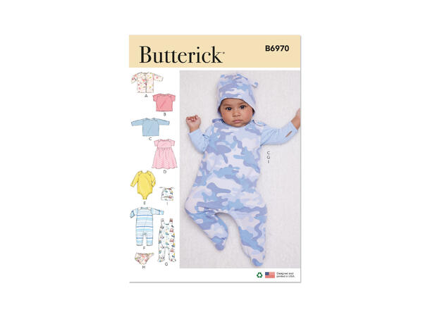 Butterick 6970- klespakke til baby