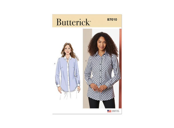 Butterick 7010-Skjorte til dame