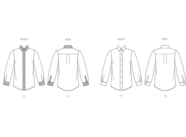 Butterick 7010-Skjorte til dame