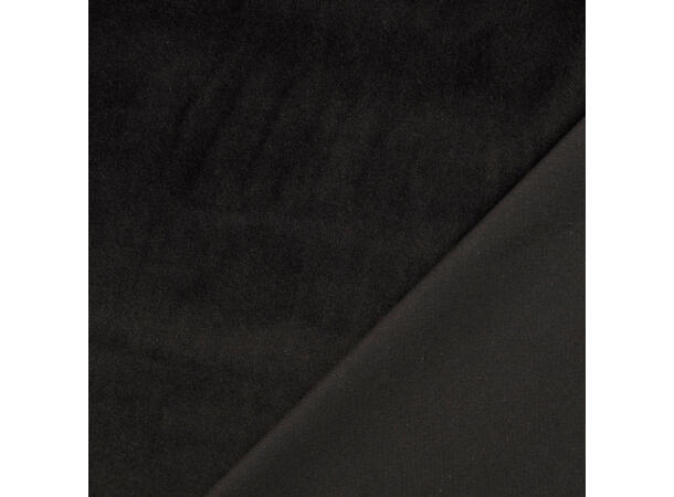 Fløyel, Bomull Sort 