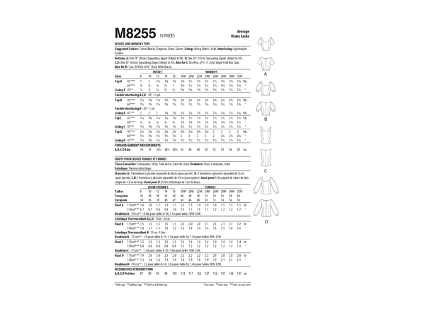 McCall's 8255 - Bluse og topp.