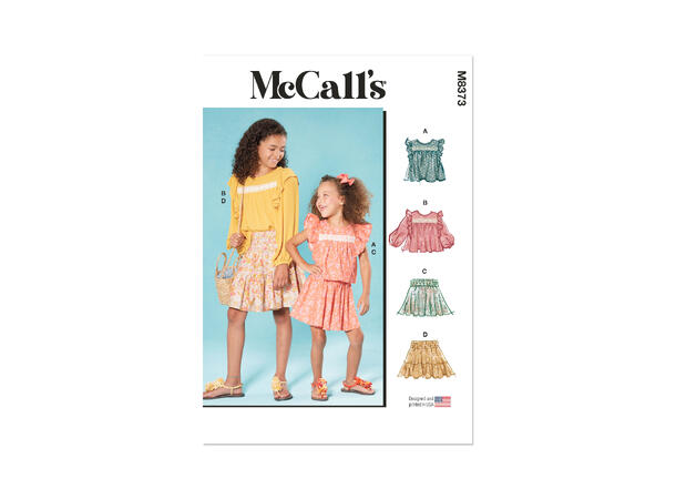 McCall's 8373 - Topp, bluse og skjørt.