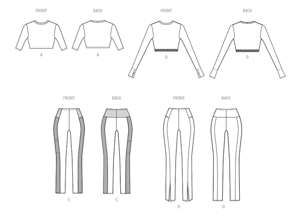 McCall's 8455 - Topp og leggings.