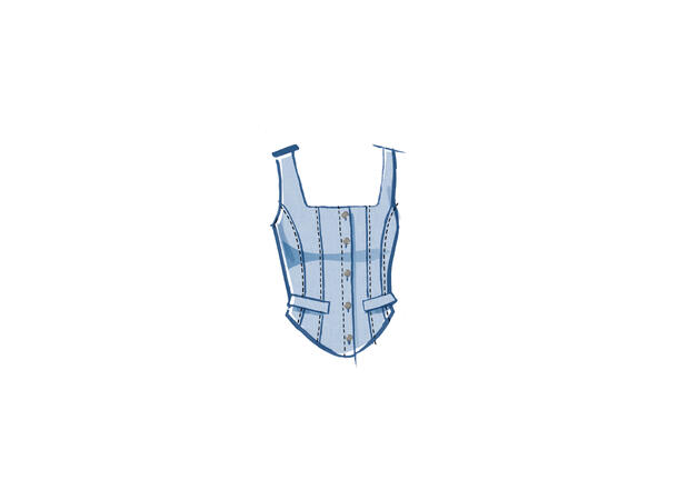 McCall's 8478 - Korsett topp.