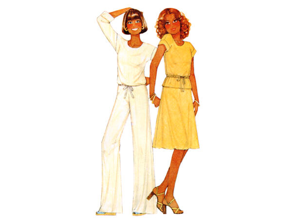 McCall's 8493 - Vintage topper, skjørt, bukse og shorts.