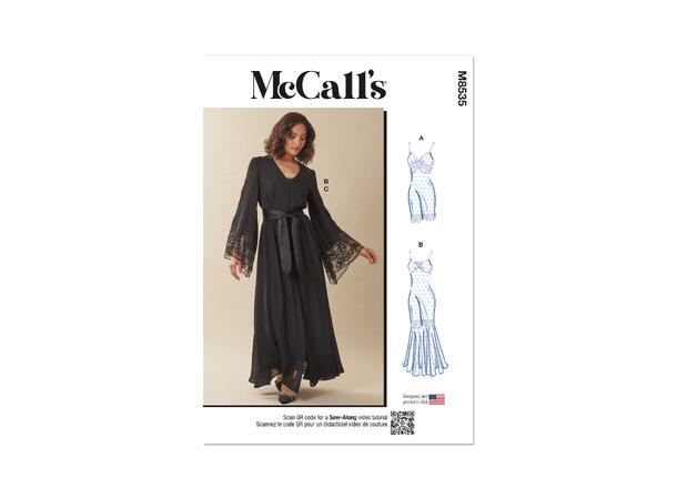 McCall's 8535 - Morgenkåpe og nattkjole.