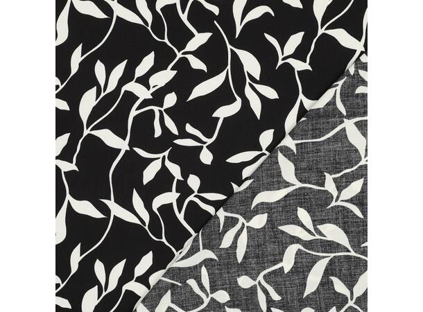 Viskose Radiance leaves - Sort 