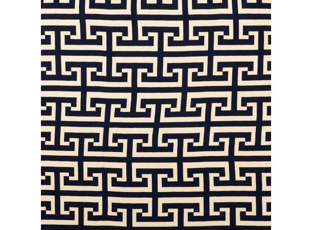 Viskose Sateng Navy Mønster