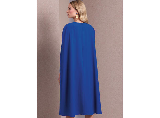 Vogue 1982- Kjole med kappe.