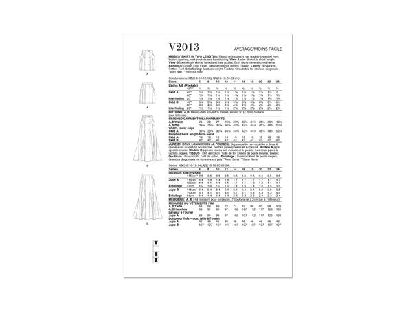 Vogue 2013 - Skjørt.