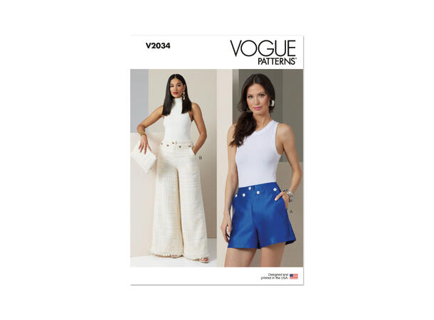Vogue 2034 - Shorts og bukse.