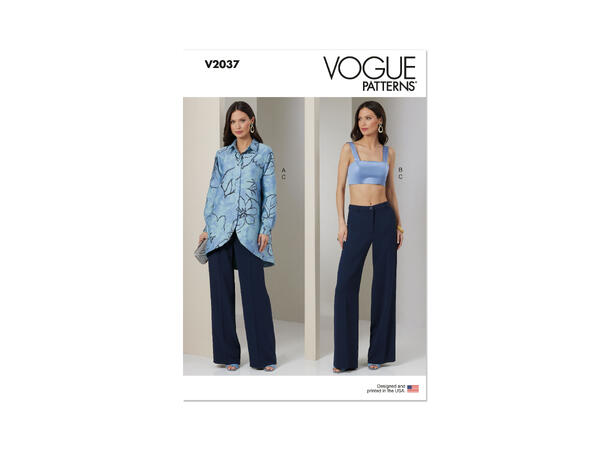 Vogue 2037 - Skjorte, topp og bukse.