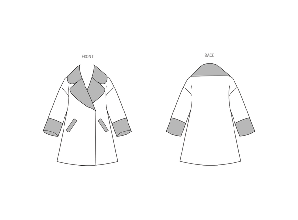 Vogue 2052 - Løstsittende jakke.