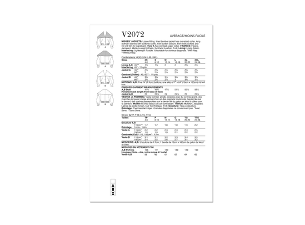 Vogue 2072 - Bomberakke.