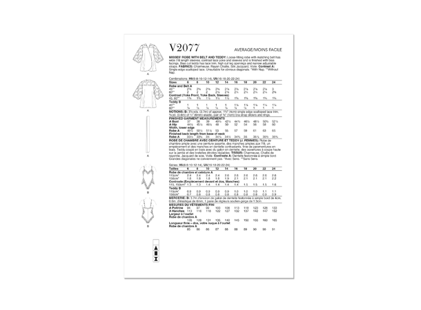 Vogue 2077 - Morgenkåpe og body.