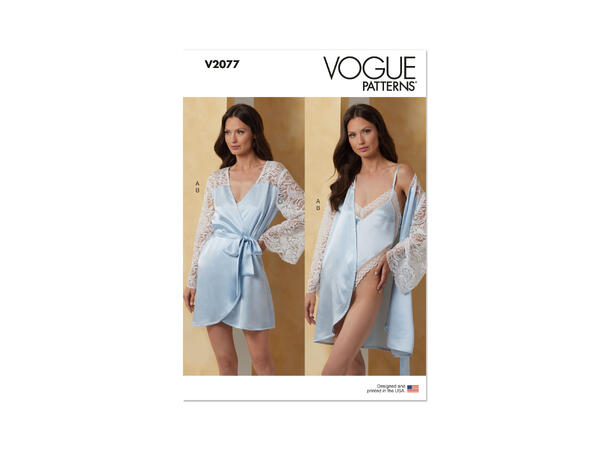 Vogue 2077 - Morgenkåpe og body.