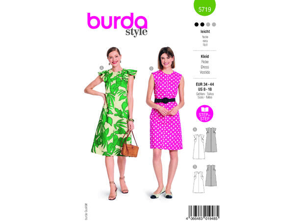 Burda 5719 - Kjole.