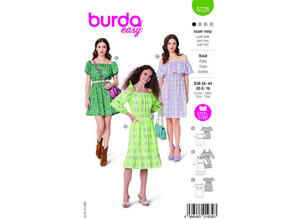 Burda 5728 - Kjole.