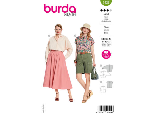 Burda 5745 - Bluse