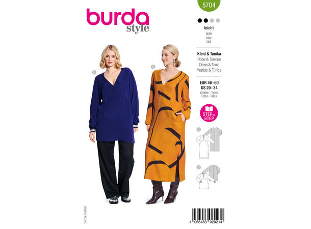 Burda 6023 - Kjole og bluse