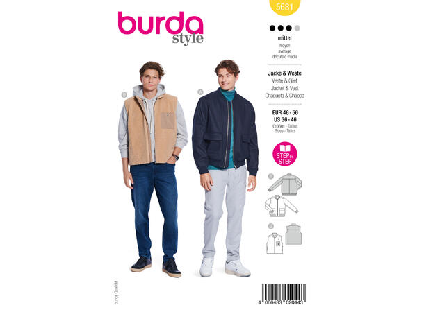 Burda 7291 - Jakke