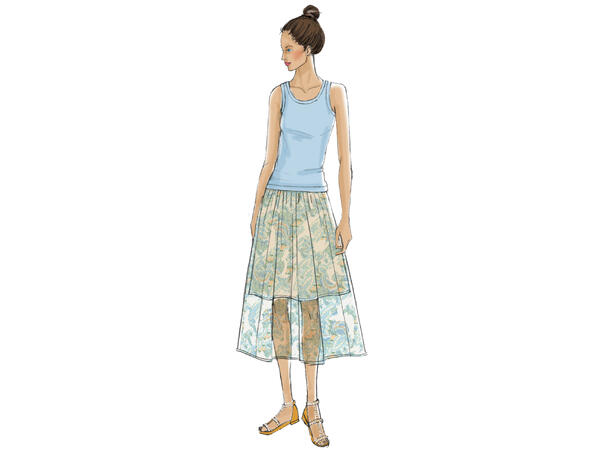 Butterick 6326, skjørt