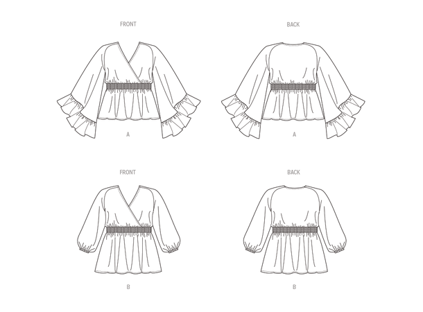 Butterick 6931- Topp til dame