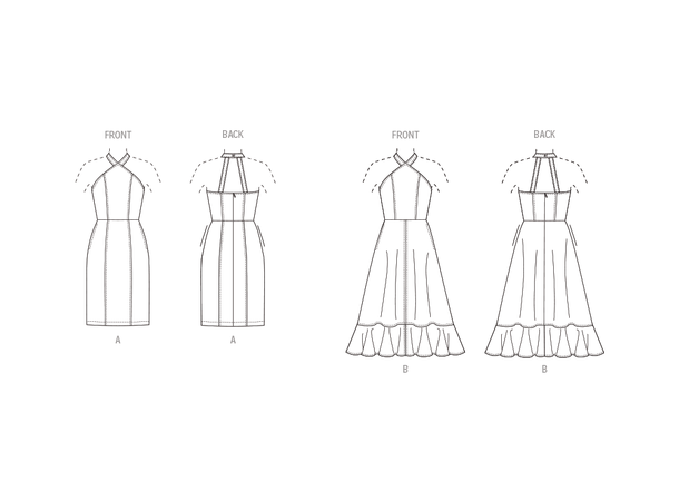 Butterick 6942- Kjole til dame