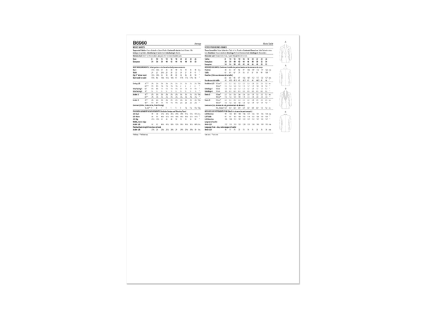 Butterick 6960- Jakkee til dame