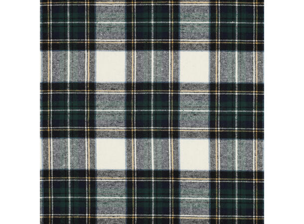 Flanell Børstet flanell Ruter marine/grønn/ecru