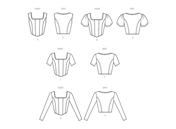 McCall's 8364 - Korsett topp.