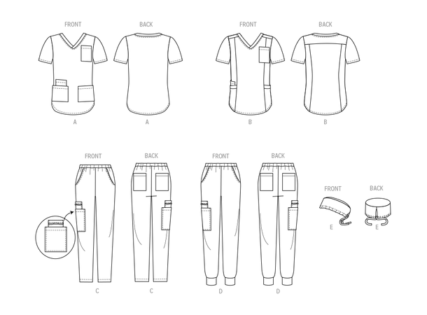 McCall's 8421 - Sykepleier uniform.