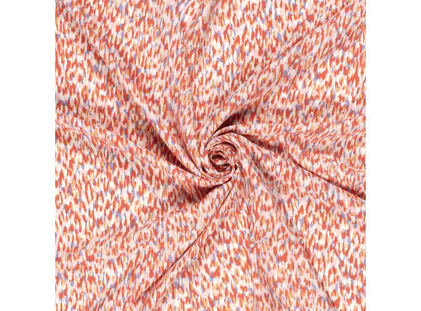 Viskose Poplin Abstract Lila