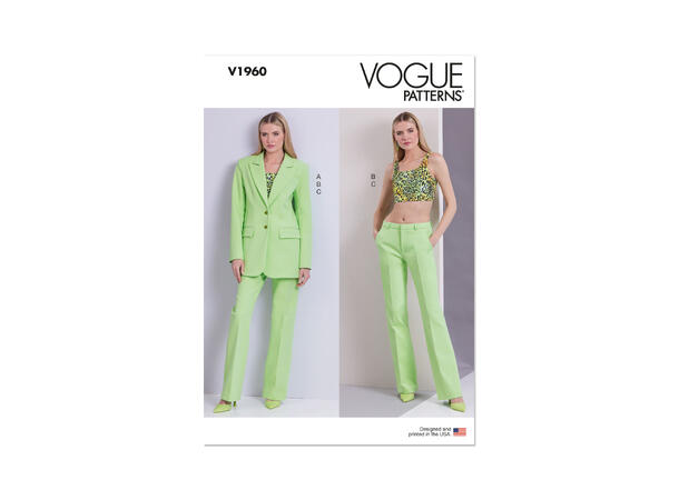 Vogue 1960 - Blazer, topp og bukse.
