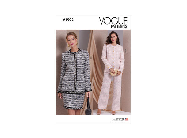 Vogue 1992 - Dress/Drakt.