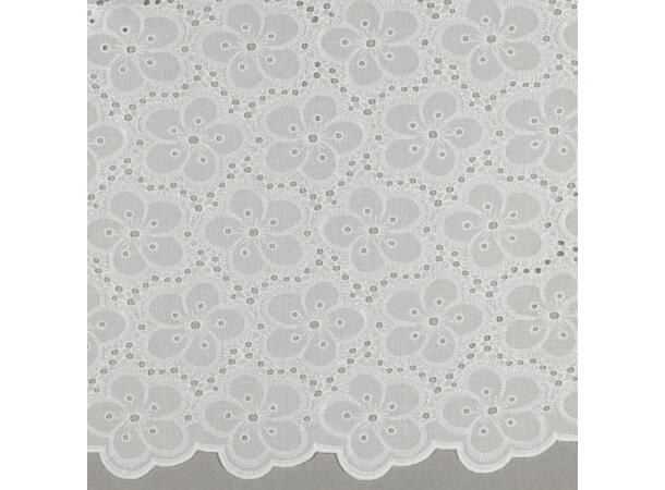 Bomullsblonde Hvit, med pen kant 