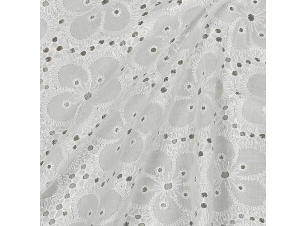 Bomullsblonde Hvit, med pen kant 