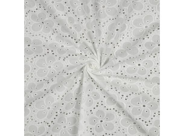 Bomullsblonde Hvit, med pen kant 