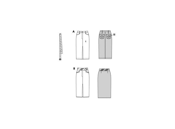Burda 5766 - Skjørt.