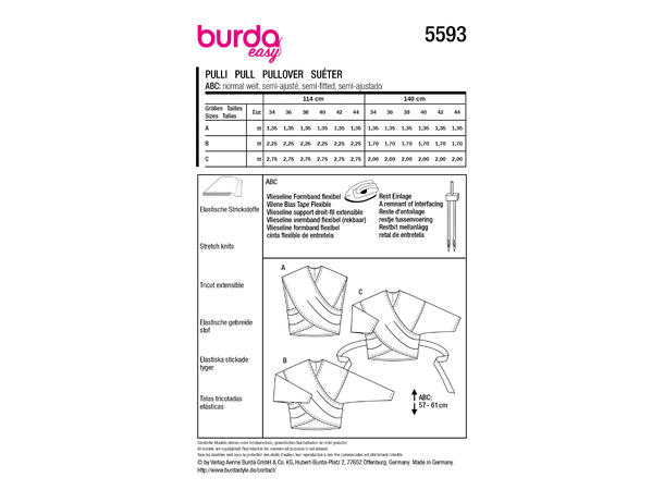Burda 5831 - Topp