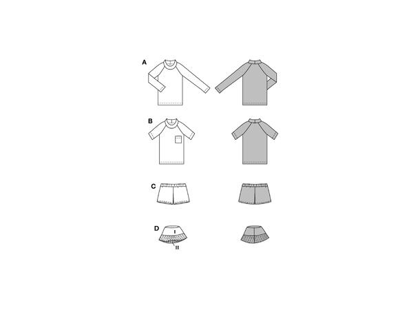 Burda 9244 - Bluse og kjole