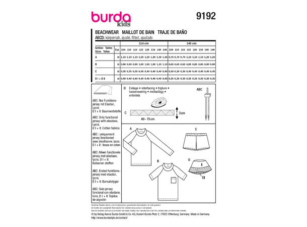 Burda 9244 - Bluse og kjole