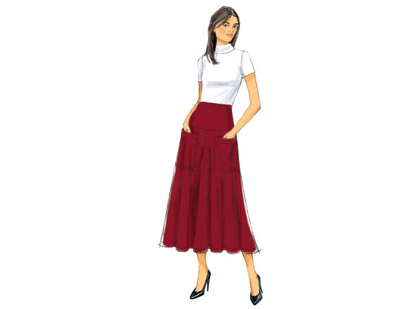Butterick 6249, skjørt