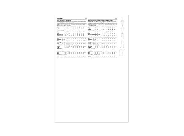 Butterick 6945- Klespakke til dame