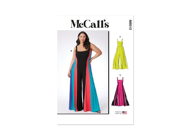 McCall's 8513 - Jumpsuit og kjole.