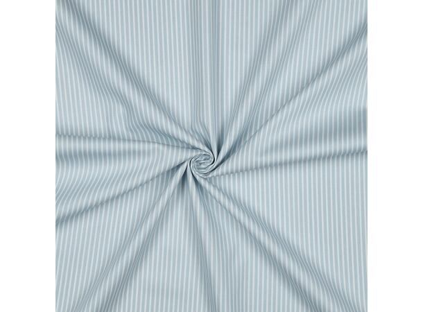 Poplin Lyseblå, striper