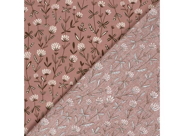 Poplin, blomster Blomster - Light Mauve 