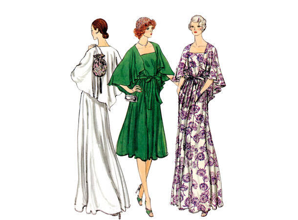 Vogue 1947 - Vintage kjole.