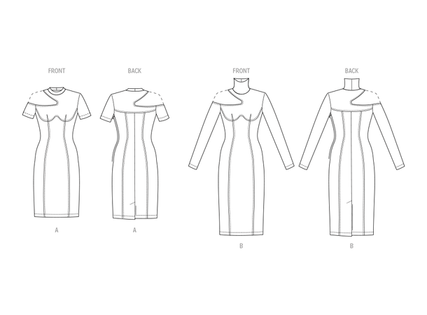 Vogue 1969 - Kjole med skulderdetaljer.