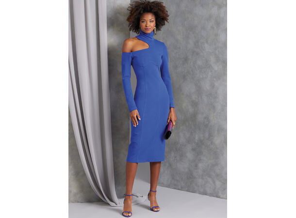 Vogue 1969 - Kjole med skulderdetaljer.